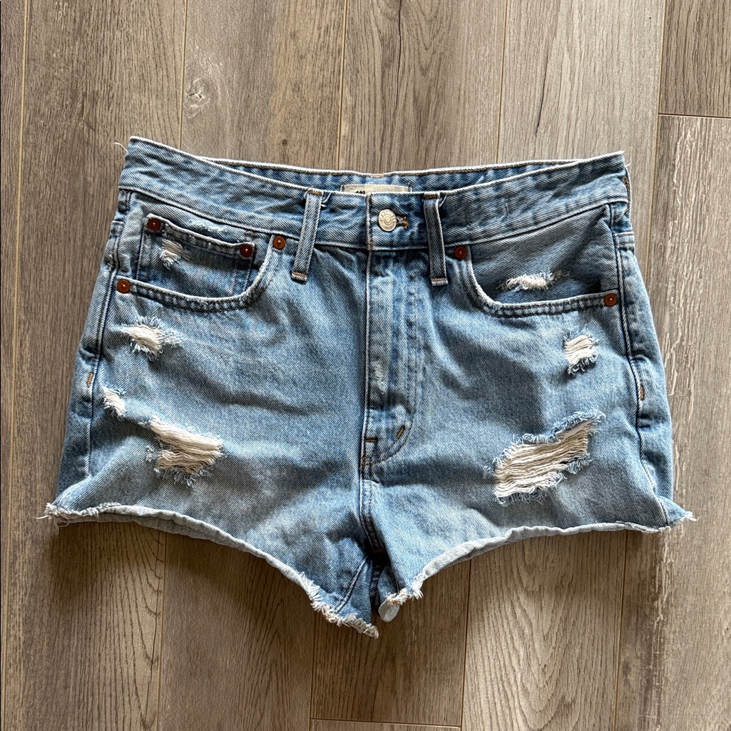 Madewell Relaxed Denim Shorts, Size 27